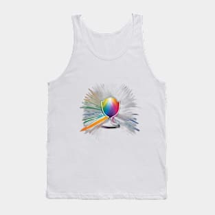 Chalice Rainbow Shadow Silhouette Anime Style Collection No. 332 Tank Top